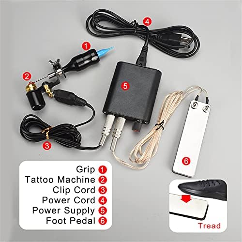 Professional Tattoo Machine Kit Tattoo Supply Pen rotativo com agulhas para maquiagem permanente Microblading para artistas