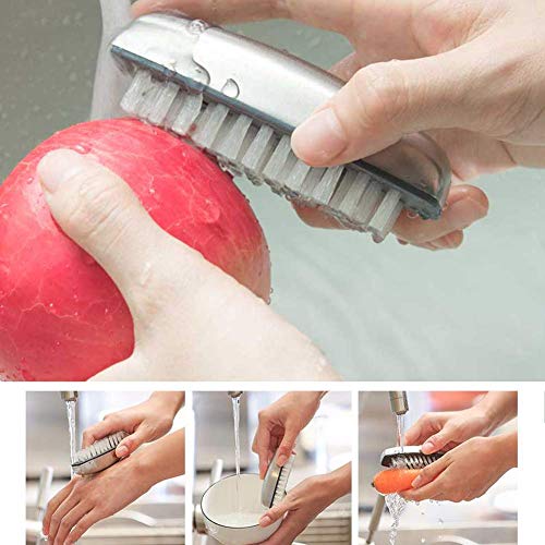 Limpador de escova de mão e unhas, sabão de aço inoxidável, escovas de limpeza de dedos da unha e ajudam a eliminar os cheiros absorver odor
