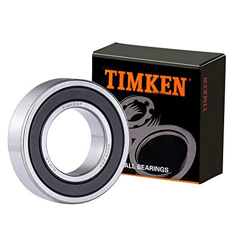 2pack timken 6005-2rs rolamentos de vedação de borracha dupla 25x47x12mm, desempenho pré-lubrificado e estável e mancais