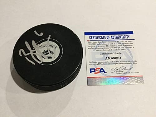 Brock Boeser assinado Autografado Vancouver Canucks Hockey Puck PSA DNA CoA B - Pucks de NHL autografados