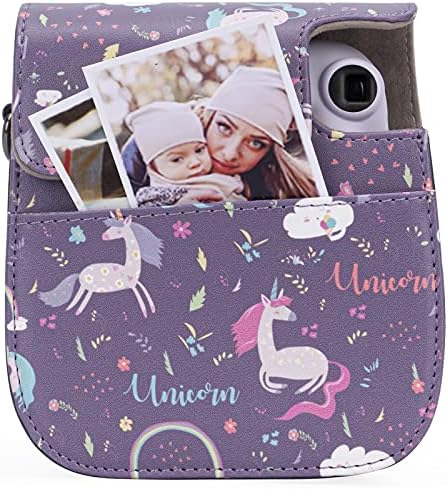 Frankmate Protective Case Compatível com Fujifilm Instax Mini 11/9/8/8+ câmera de filme instantânea com bolso acessório