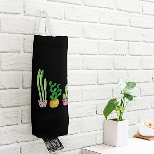 Distribuidores de organizadoras laváveis ​​do Saco de Mercearia Cacti com Cactus com Loop Hanging para armazenamento de sacos de lixo de compras