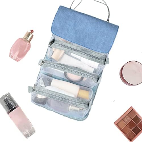 Zcywkj Cosmético Organizador para viagens, saco de maquiagem removível de 4 em 1, gente de viagem para meninas de higiene pessoal,