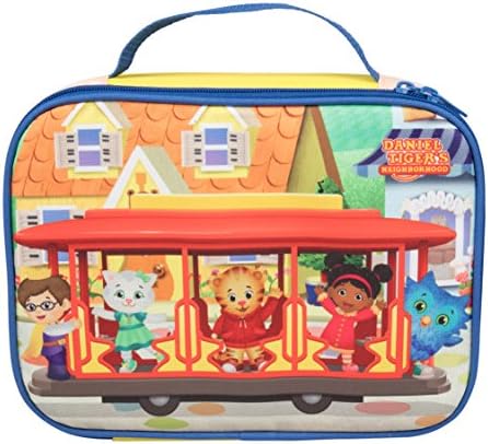 Bairro de Daniel Tiger - Kit de luva de lancheira durável isolada com pacote de gelo - bonde e amigos