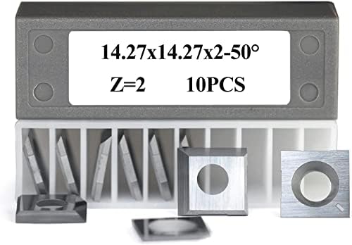 Inserções de carboneto Cutters Facas 14,27mm Substituição quadrada Planeira em espiral Planejista para Rikon 20-600H