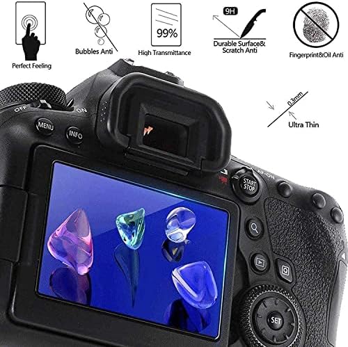 Protetor de tela ZLMC para Nikon Z30 3 pacotes Protetor de vidro temperado Faixa para Nikon Z30, Anti-Scrach Anti-Bubble Anti-Dust