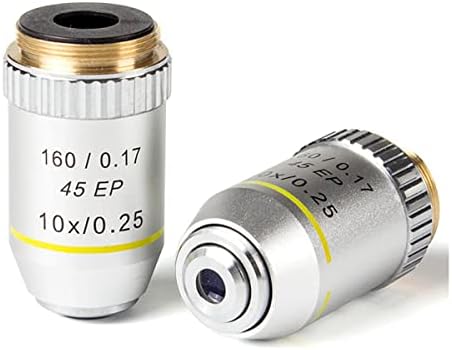 Kit de acessórios para microscópio para adultos semi -plano lente objetiva achromatic 4x 10x 40x 100x 160/0,17 para consumíveis de laboratório de microscópio biológico
