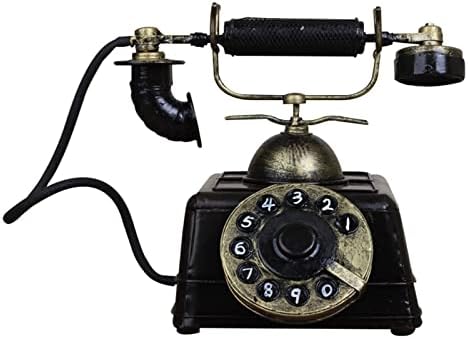 Telefone fixo telefone fixo telefônico de ferro telefone decorativo vintage, decoração, com fio fixo com fio Decoração de