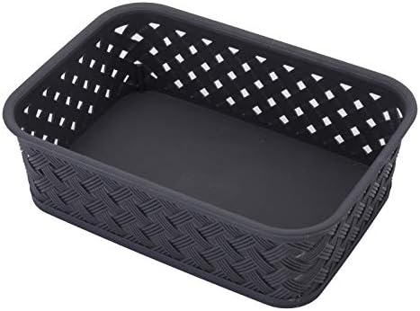 Bekith 9-Pack Small Plastic Storage Basket, lixo de cesto de tecido para organização do armário, desorganização, acessórios, brinquedos,