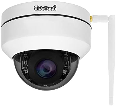 Câmera Wi -Fi PTZ de 5mp PTZ ao ar livre, 5x Câmera de cúpula ao ar livre com zoom óptico com 5x de teto/pista de automóvel/visão