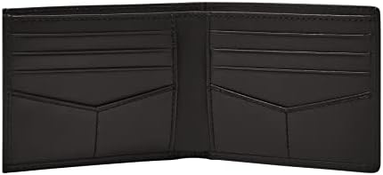 Fossil Men's Leather Bifold Sliding 2-em-1 com carteira removível da caixa de cartão