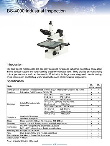 Microscópio de inspeção industrial BS-4000A BestScope BS-4000A