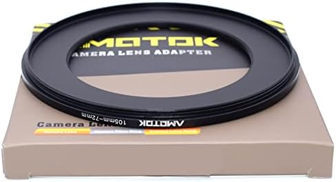 Lente de 105 mm a 72 mm Adaptador de lente da câmera, anel de desponto de filtro de 105 mm-72mm, compatível com todos os 72 mm de acessório de filtro.