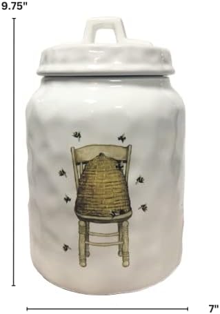 Primeiro de um tipo - conjunto de recinchas de grés com colméia, lavanda e abelhas - conjuntos de recipientes decorativos