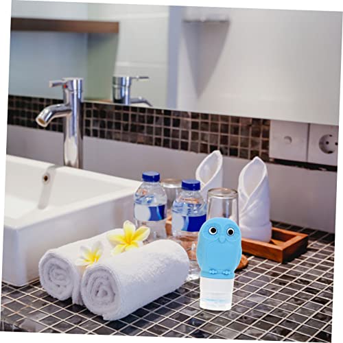 Doitool 3pcs Owl Silicone Bottle Bottle Bottle Bottle Bottles Garrafas Viagem Lotion Recipiente de Silicone Garrafas de