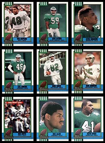 1990 Topps Philadelphia Eagles quase completo equipe definida Philadelphia Eagles NM/MT Eagles