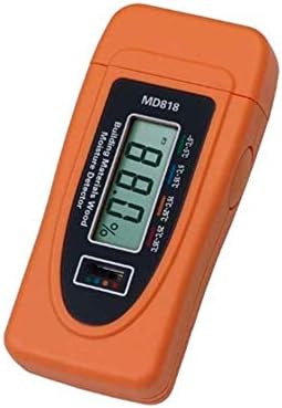 Zuqiee ph medidor de medidor mini medidor de madeira digital MD818 Material de bolso Detector de madeira Faixa de 2% ~ 60% Testador de umidade