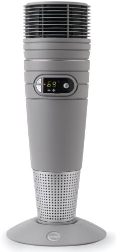 Lasko 6462 1500 Watt aquecedor de cerâmica oscilante, cinza