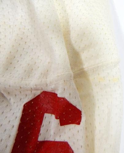 San Francisco 49ers #76 Game usou White Jersey 46 DP32787 - Jerseys de jogo NFL não assinado usado