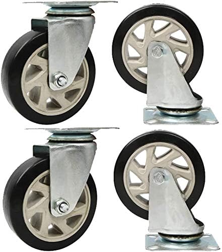 Z Crie design de galhetas de mamona pesadas rodas giratórias industriais de PU com freio, 300 kg, quadros de zinco de aço