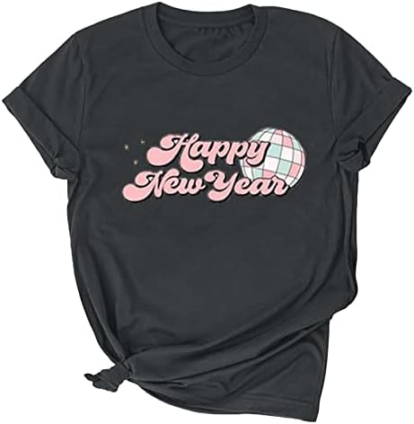 Camisas de festa de véspera de ano novo para mulheres 2023 Feliz Ano Novo Ano Novo