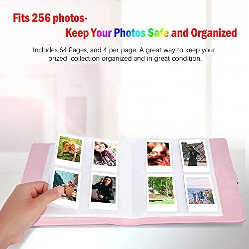2packs, 256 bolsos álbum de fotos para Fujifilm Instax Mini Camera, Polaroid Snap Snaptoch Pic-300 Z2300 Câmera instantânea