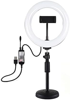 LMMDDP Luz de anel de selfie de 7,9 polegadas com suporte móvel para o suporte para TIKTOK Video Photography LED Ring Light Kit Live