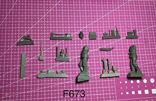 1/35 WWII Soldado Alemão Resina Figura Kit de Resina Miniatura Partes // I6JH-2