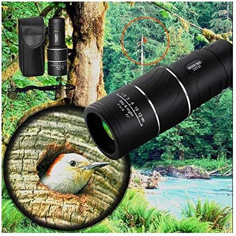 Telescópio Nuojie portátil portátil 16 x 52 binóculos de tubo alto monocular de 66/8000m binóculos de plástico binóculos