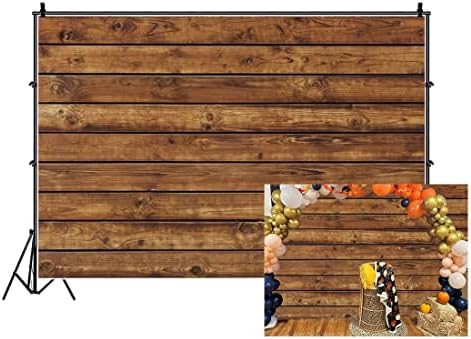 Cenários de madeira de 8x6 pés de madeira piso de madeira retro rústico para festa de tábua vintage brank fotografia de