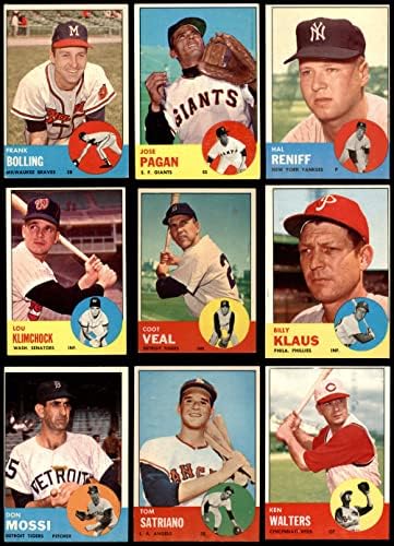 1963 Topps Baseball High Number Complete Conjunto VG+