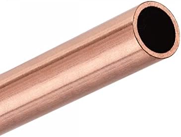 tubo redondo de cobre uxcell 15 mm od 1,5 mm de espessura da parede de 100 mm de comprimento de tubo 2 pcs