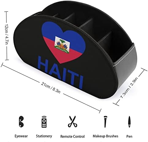 Love Haiti Control Remote Control Organizer Box com 5 Compartimentos TV Caixa de armazenamento remoto para sala de estar banheiro