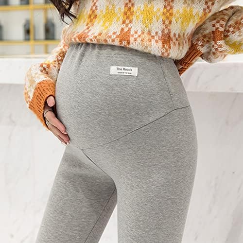 Miashui Womens Baggy Pants Woman Wool Pant da moda barata de cintura alta para as calças casuais de mulheres grávidas tamanho