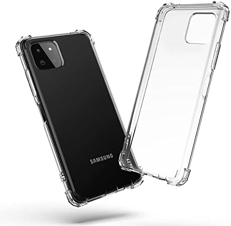 J&D Case Compatível para o caso Samsung Galaxy A22 5G, case de cantos de absorção de choque cristalina com protetores