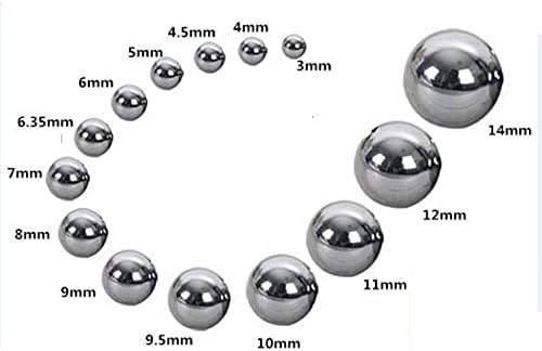 30pcs de alta precisão Bola de aço inoxidável para rolamento Bolas de porca parafuso de bola Diâmetro de 5 mm 5,2mm 5,5 mm 5.556mm