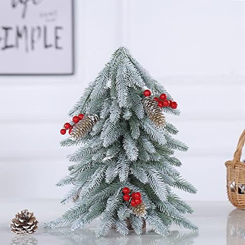 XIOS 2022 Mini árvore de natal de mesa 40cm/15,7 em Árvore de Natal Artificial Desktop com decorações para cozinha em casa