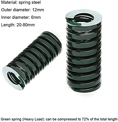 As molas de compressão são adequadas para a maioria dos reparos i 1 molde verde mola de compressão estampagem dado de mola pesada diâmetro externo 12 mm x diâmetro interno 6mm x comprimento 20-80mm