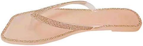 Flipers femininos de verão Sapatos casuais girar sandálias não deslizantes mulheres fora do chão de cristal moda Falt