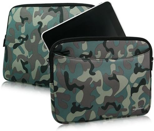 Caixa de ondas de caixa compatível com a Kindle Paperwhite - terno de camuflagem com bolso, neoprene camuflane zipper bolso para