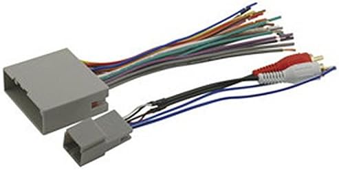 Metra 95-5026 Kit de instalação dupla DIN-Black & Scosche FDK11B Compatível com o Som ou Audiófilo do Select 2003-08 Ford Premium; Power/alto -falante e RCA para subdimpiar chicote/conectores de fio de entrada