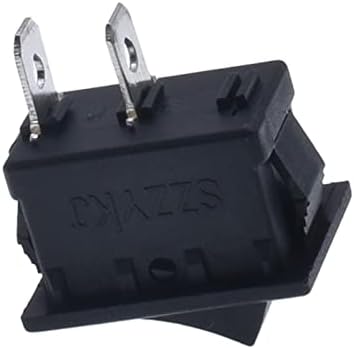 Chave de balanço Yuzzi 10pcs KCD1-101 Power Rocker Power Switch 6A250V 10A125V interruptor de botão SKPT 2 pés 15