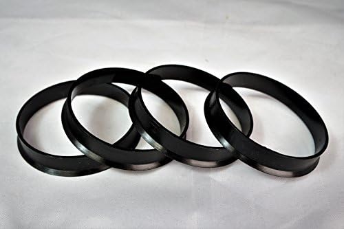 Customadeonly 4 peças Hub de policarbonato anéis centrados de 72,56 mm