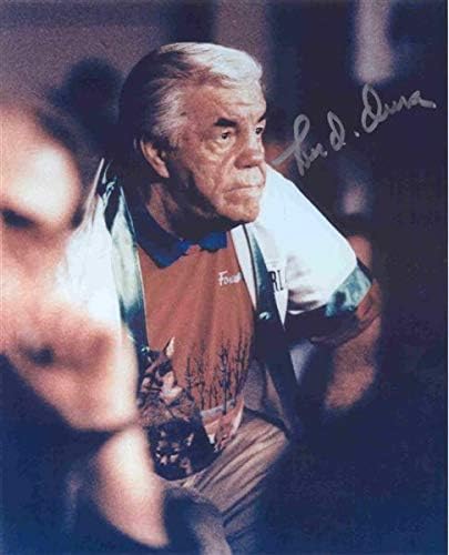 Lou Duva Autografed Boxing Color 8x10 - Trainer