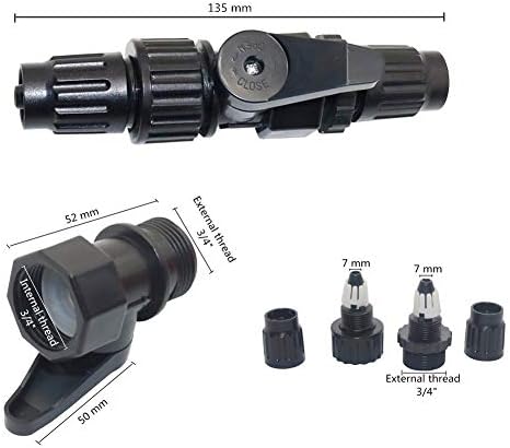 Acessórios de mangueira à prova de vazamento 5 Conjunto 3/4 '' European Standard Thread Garden Conectores rápidos com 3/4 '