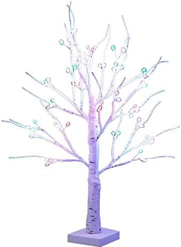 Luz da árvore da mesa Liuhd, Diy Artificial Light Tree Lamp Decoration 72 Lamned Ramilos Birch Tree Light para Férias de quarto interno de mesa