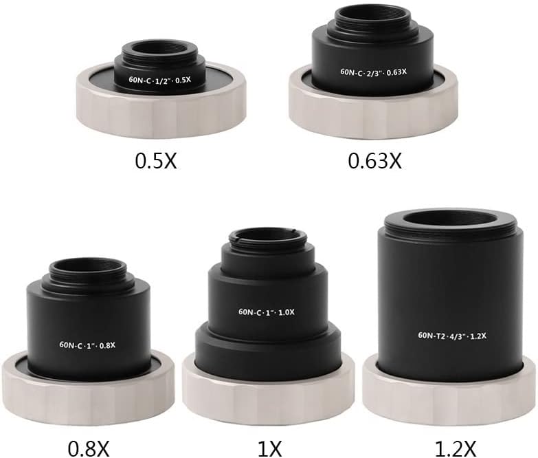 Acessórios para microscópio 0,5x 0,63x 0,8x 1x 1,2x Acessórios para lentes de microscópio Laboratório Consumíveis