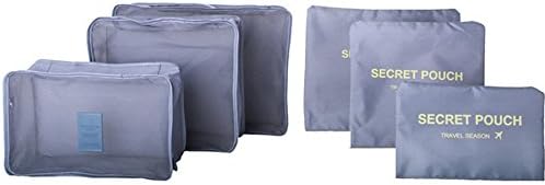 Mossio 7 Set Packing Cubes With Shoe Bag - Organizador de bagagem de viagem de compressão