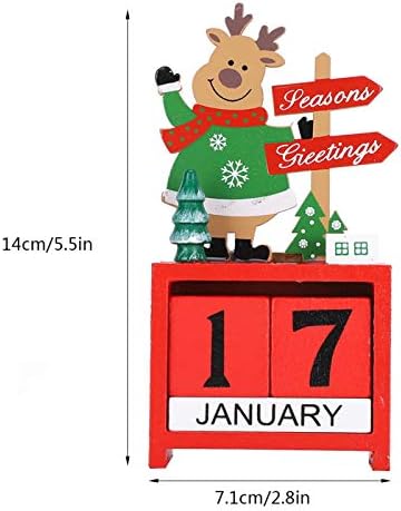 Calendários 2pcs calendário de contagem regressiva de Natal, calendário do advento de Natal, para férias ornamentos de