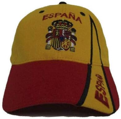 RFCO Espana Espanha Espanha amarelo e vermelho boné de beisebol